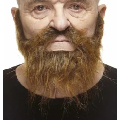Mustasch med skägg, piomeer brun