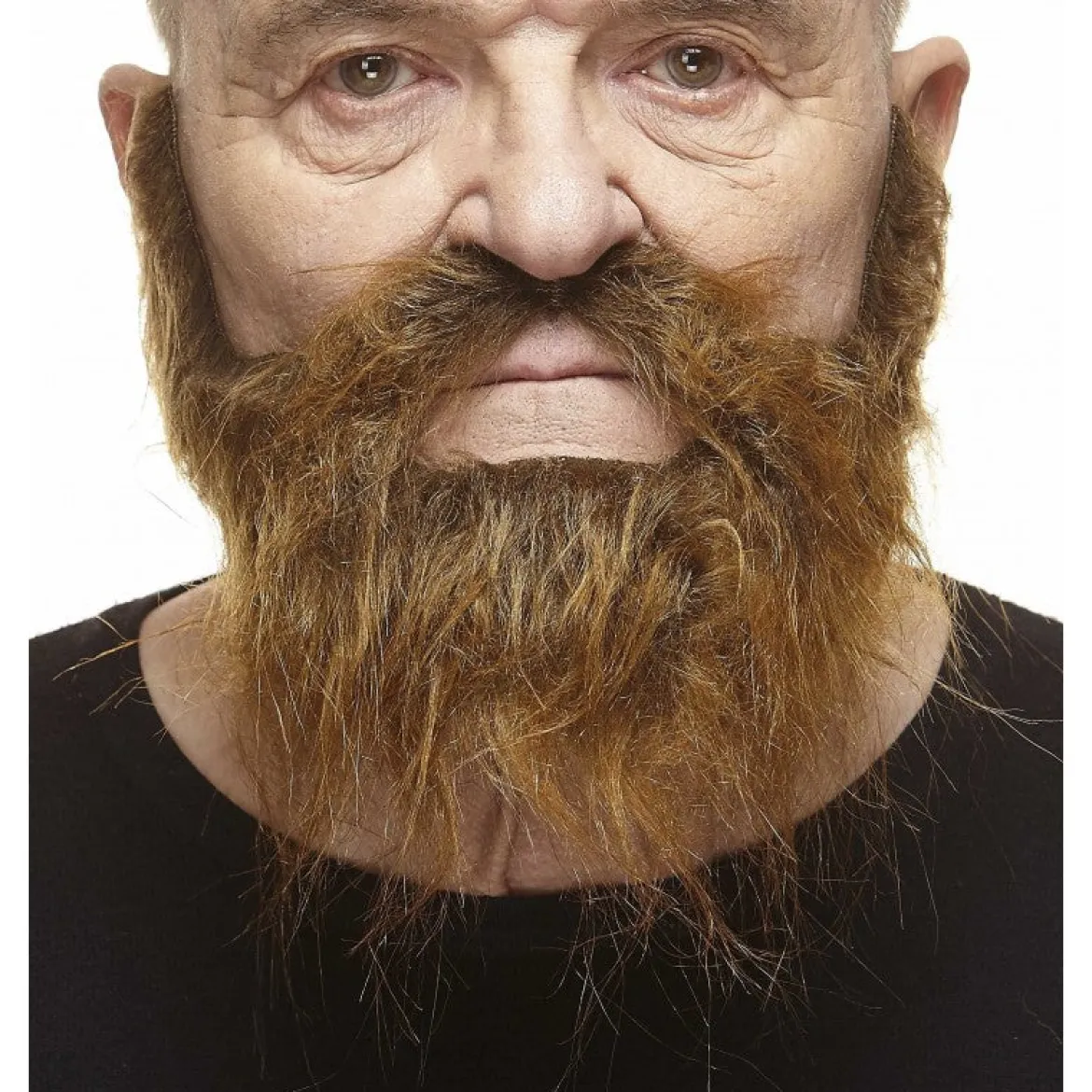 Mustasch med skägg, piomeer brun