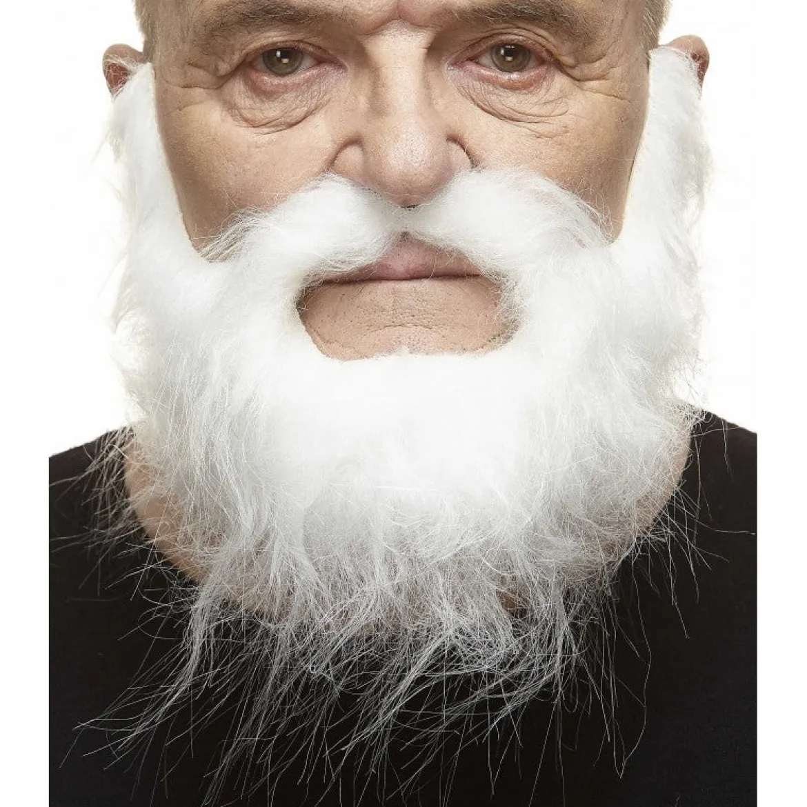 Mustasch med skägg, piomeer vit