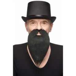 Mustasch med skägg, royal wizzard svart