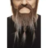 Mustasch med skägg, viking brun/grå