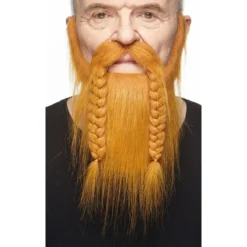 Mustasch med skägg, viking röd