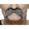 Mustasch, rebel svart/vit