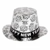 Pappershatt, silver happy new year