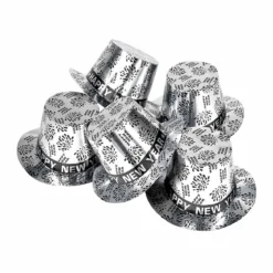 Pappershatt, silver happy new year