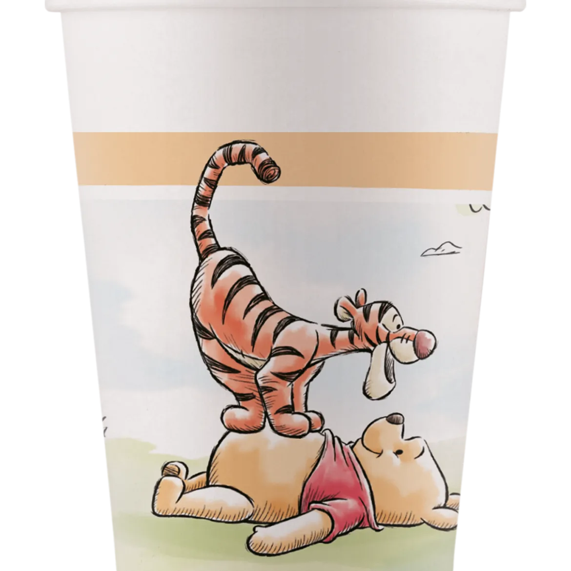 Pappersmuggar, Nalle Puh 200 ml 8 st