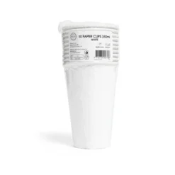 Pappersmuggar, vita 350 ml 10 st
