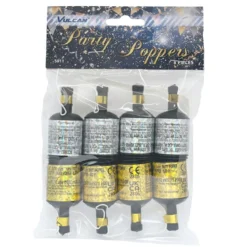 Partypopper, guld & silver 20 st