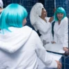 Peruk, Djamilla azure blue