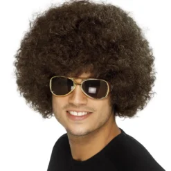 Peruk, 70-tal funky disco brun