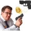 Pistol med gummisnoddar, 17 cm