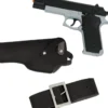Pistol med hölster, 22 cm