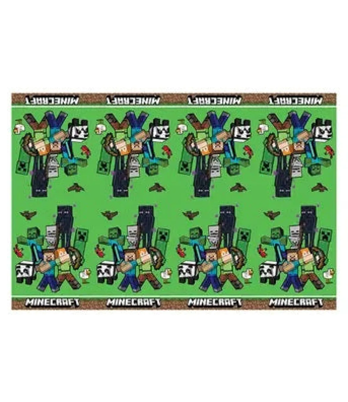 Plastduk, Minecraft 120x180 cm