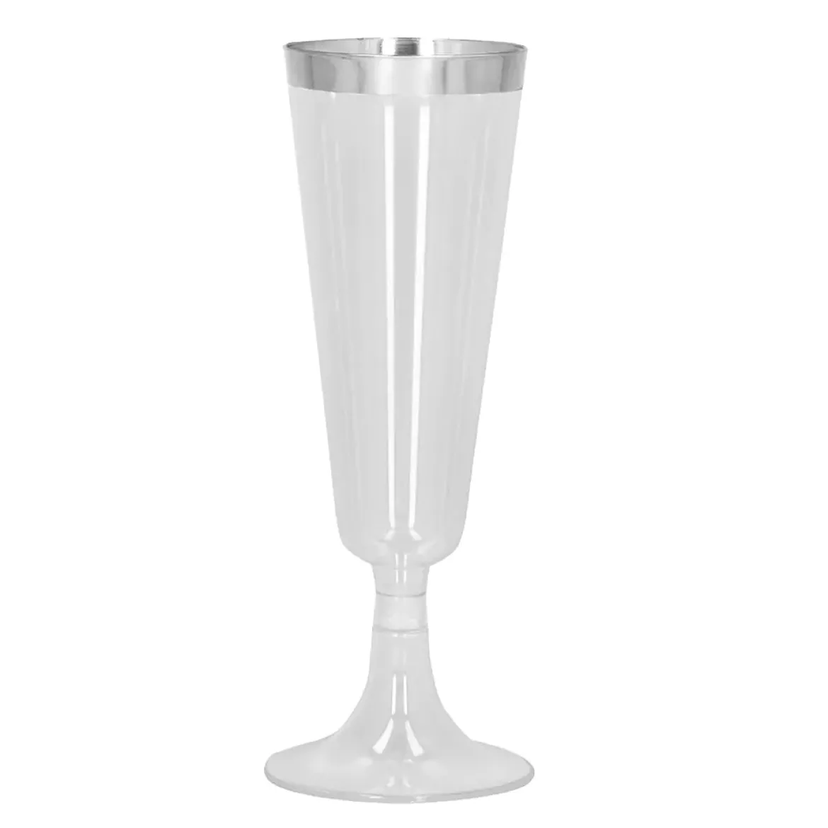 Plastglas, silver 4 st