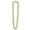 Pärlhalsband, guld 46 cm