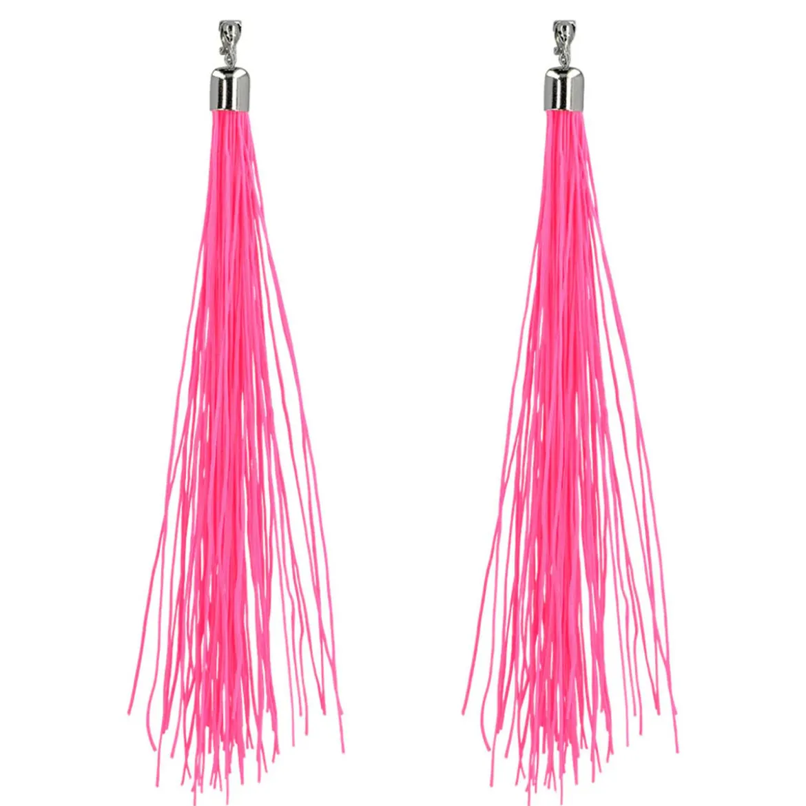 Örhängen, festival neon rosa