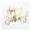 Servetter, happy birthday guld 20 st