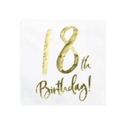 Servetter, happy birthday 18th 20 st