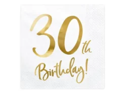 Servetter, happy birthday 30th 20 st