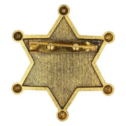 Sheriffstjärna, metall guld