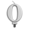 Sifferljus, 0 silver metallic