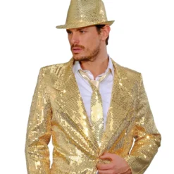 Slips, guld paljetter