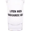 Snapsglas, liten men naggande god