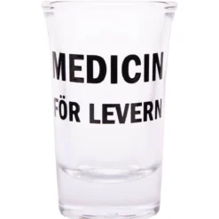 Snapsglas, medicin för levern