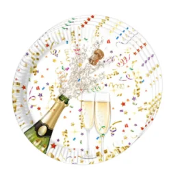 Tallrikar, champagne party 23 cm 8 st