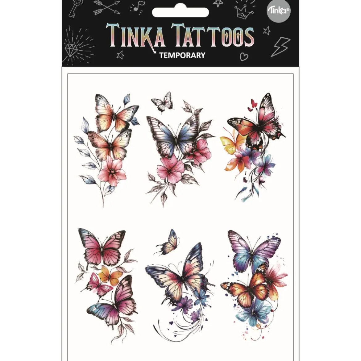 TATUERING FJÄRILAR TINKA TATTOO