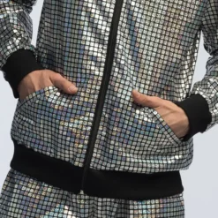 Träningsoverall, disco diamond silver