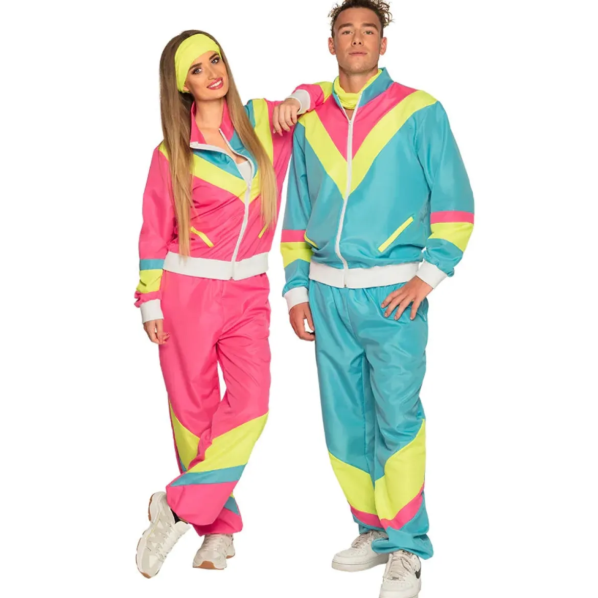 Träningsoverall, neon blå