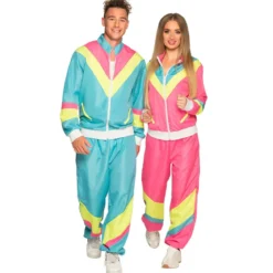 Träningsoverall, neon blå