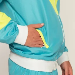 Träningsoverall, neon blå