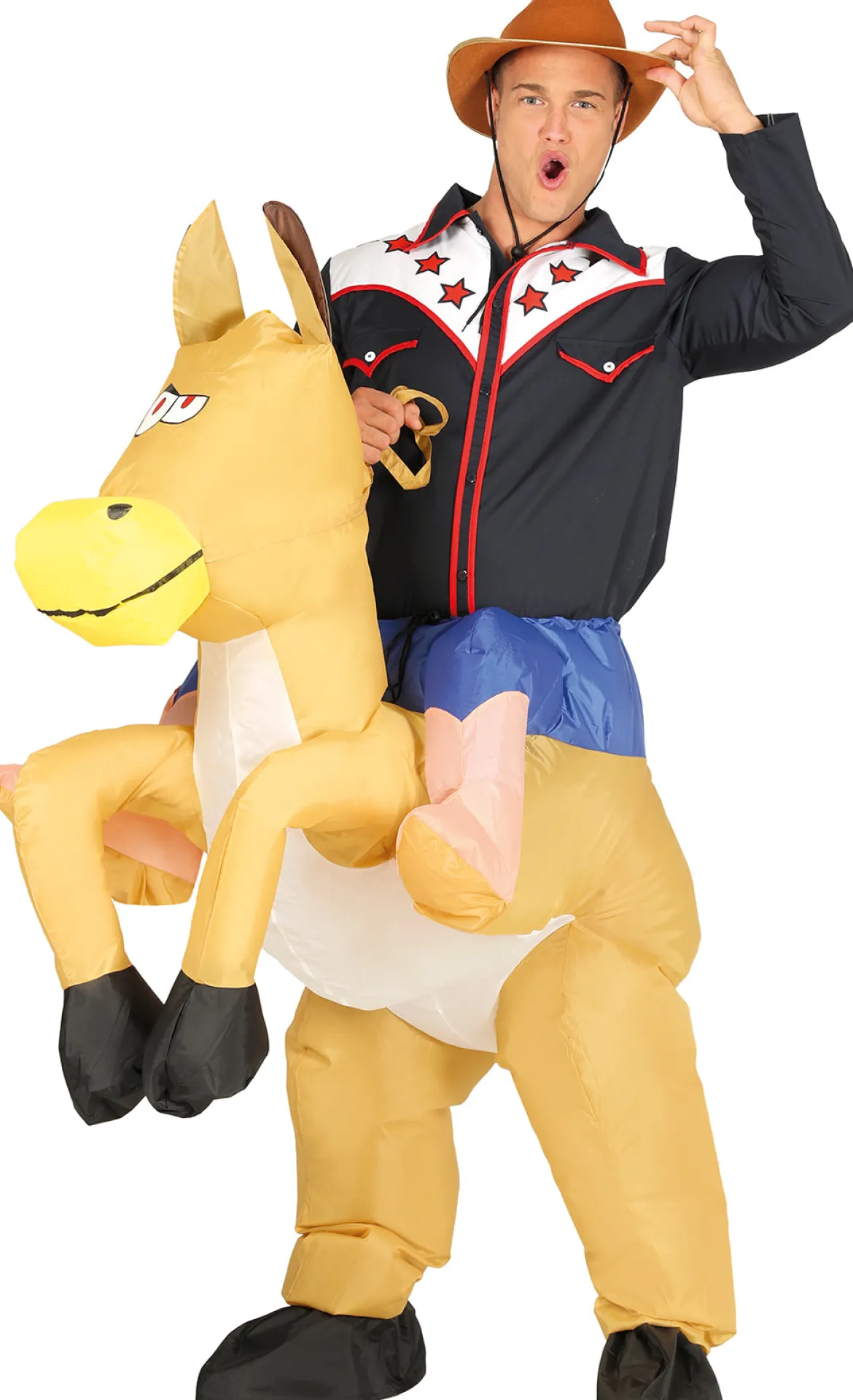Uppblåsbardräkt, cowboy