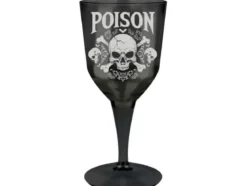 Vinglas i plast, poison 19 cm
