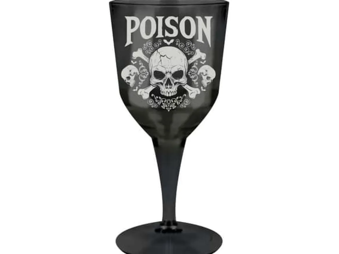 Vinglas i plast, poison 19 cm